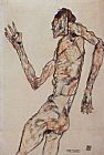 Egon Schiele Famous Paintings - The Dancer
